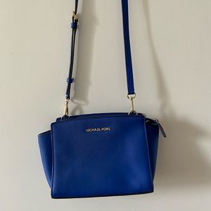 Michael Kors cobalt blue mini purse